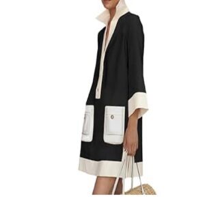 Black and White Tunic Dress